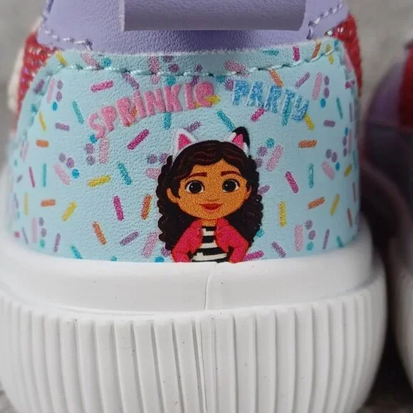 Sneakers Colorful Gabby's Dollhouse Toddler Girl Slip-On Shoes - Picture 8 of 13